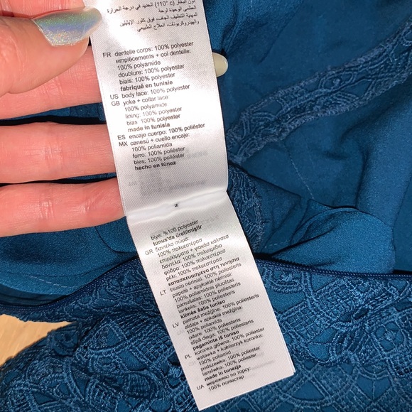 SANDRO Bartsie paneled scallop macramé lace dress - Picture 16 of 16